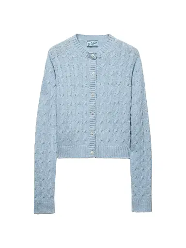 Prada Women's Re-Cashmere Cardigan - Blue | Thumbnail 1 Prada Women's Re-Cashmere Cardigan - Blue | Thumbnail 1
