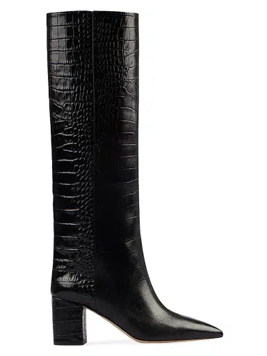 Paris Texas Women's Anja 70MM Crocodile-Embossed Leather Boots | Thumbnail 1 Paris Texas Women's Anja 70MM Crocodile-Embossed Leather Boots | Thumbnail 1