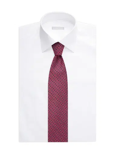 Stefano Ricci Men's Luxury Tie - Dark Red And Black | Thumbnail 2