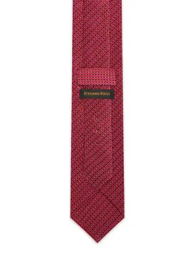 Stefano Ricci Men's Luxury Silk Tie - Red | Thumbnail 3