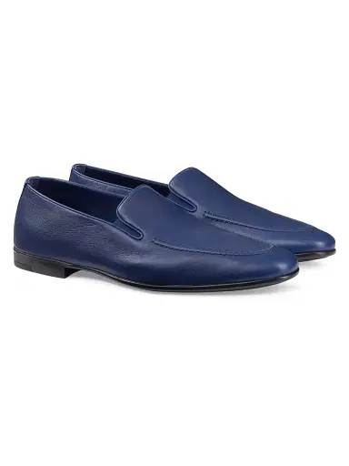 Stefano Ricci Men's Calfskin Leather Loafers - Dark Blue - Size 5 | Thumbnail 3 Stefano Ricci Men's Calfskin Leather Loafers - Dark Blue - Size 5 | Thumbnail 3