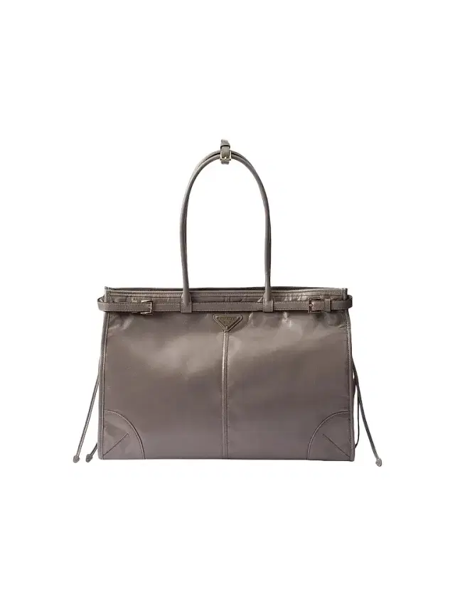 Women's Bonnie  Leather Tote Bag - Grey