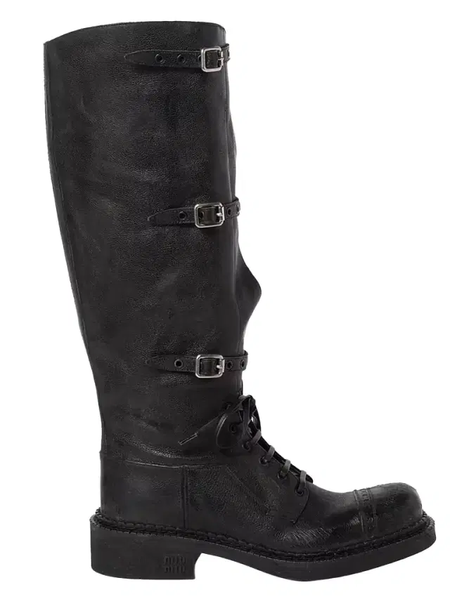 Miu Miu Women's Leather Boots - Black