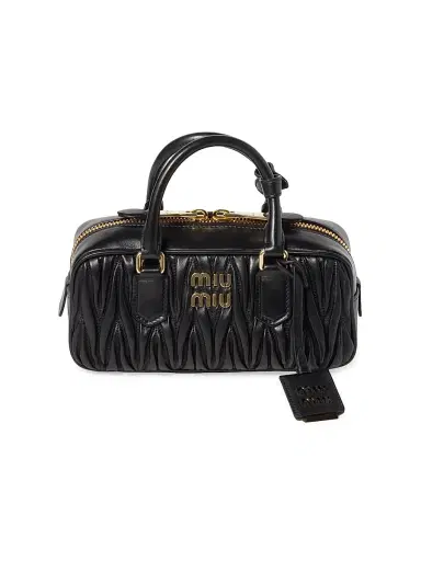 Miu Miu Women's Arcadie Matelassé Nappa Leather Top Handle Bag | Thumbnail 1 Miu Miu Women's Arcadie Matelassé Nappa Leather Top Handle Bag | Thumbnail 1