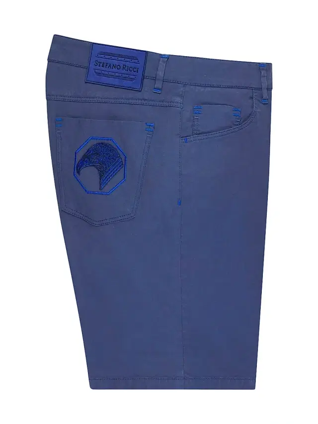 Stefano Ricci Men's Bermuda Shorts - Juniper Blue