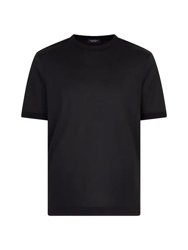 Stefano Ricci Men's Silk and Cotton Crewneck Sweater - Black