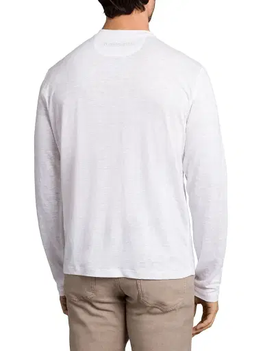 Stefano Ricci Men's Linen T-Shirt - White - Size Large | Thumbnail 3 Stefano Ricci Men's Linen T-Shirt - White - Size Large | Thumbnail 3