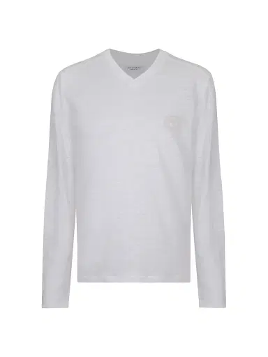 Stefano Ricci Men's Linen T-Shirt - White - Size Large | Thumbnail 1 Stefano Ricci Men's Linen T-Shirt - White - Size Large | Thumbnail 1