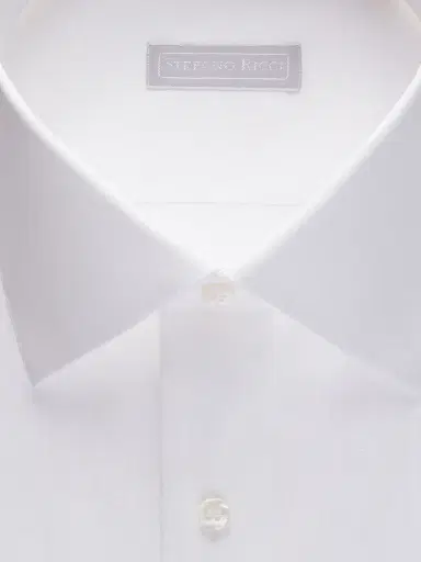 Stefano Ricci Men's Refined Classic Dress Shirt - White | Thumbnail 2