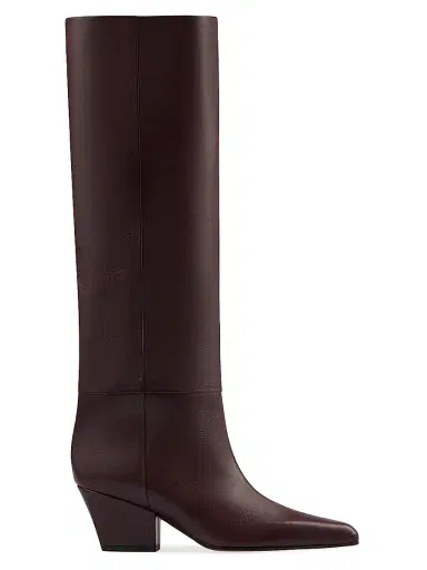 Paris Texas Women's Jane Leather Knee-High Boots - Mocha - Size 11 | Thumbnail 1