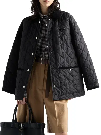 Prada Women's Light Re-Nylon Jacket - Black - Size 6 | Thumbnail 2 Prada Women's Light Re-Nylon Jacket - Black - Size 6 | Thumbnail 2