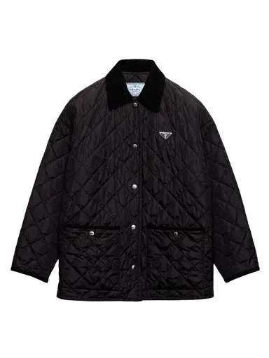 Prada Women's Light Re-Nylon Jacket - Black - Size 6 | Thumbnail 1 Prada Women's Light Re-Nylon Jacket - Black - Size 6 | Thumbnail 1