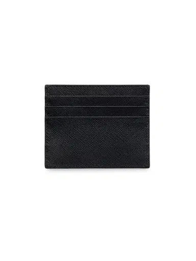 Prada Men's Saffiano Leather Card Holder | Thumbnail 2 Prada Men's Saffiano Leather Card Holder | Thumbnail 2