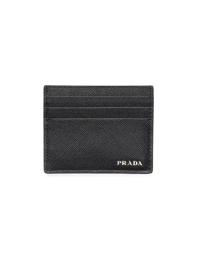 Prada Men's Saffiano Leather Card Holder | Thumbnail 1 Prada Men's Saffiano Leather Card Holder | Thumbnail 1
