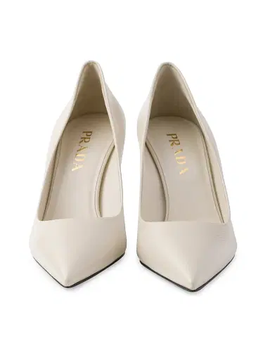 Prada Women's Patent Saffiano 85MM Leather Pumps | Thumbnail 4 Prada Women's Patent Saffiano 85MM Leather Pumps | Thumbnail 4