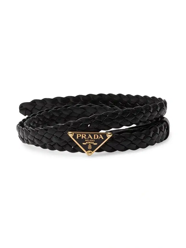 Prada Women's Nappa Leather Belt - Black