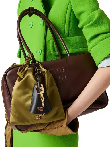 Miu Miu Women's Leather Beau Shoulder Bag | Thumbnail 5 Miu Miu Women's Leather Beau Shoulder Bag | Thumbnail 5