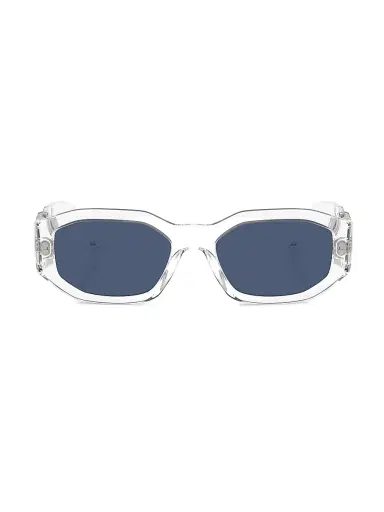 Versace Men's 53MM Medusa Detail Oval Sunglasses | Thumbnail 2 Versace Men's 53MM Medusa Detail Oval Sunglasses | Thumbnail 2