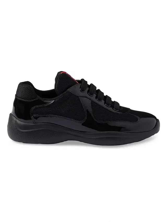 Prada Women's America's Cup Biker Fabric Sneakers - Black