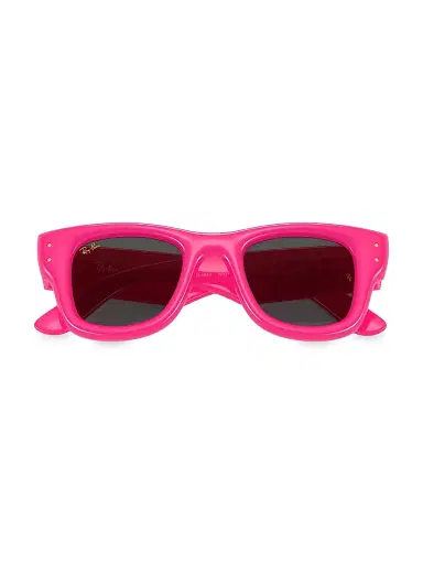 Ray-Ban Men's A$AP Rocky 0Rb4940 47MM Wayfarer Puffer Square Sunglasses - Pink Black | Thumbnail 5