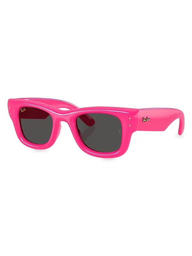 Ray-Ban Men's A$AP Rocky 0Rb4940 47MM Wayfarer Puffer Square Sunglasses - Pink Black
