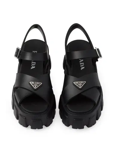 Prada Women's Monolith Rubber Sandals - Black - Size 11 | Thumbnail 2 Prada Women's Monolith Rubber Sandals - Black - Size 11 | Thumbnail 2