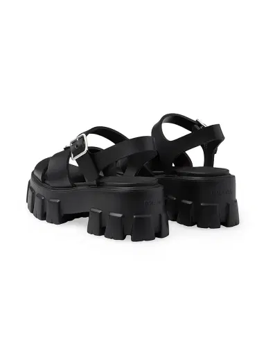 Prada Women's Monolith Rubber Sandals - Black - Size 11 | Thumbnail 3 Prada Women's Monolith Rubber Sandals - Black - Size 11 | Thumbnail 3