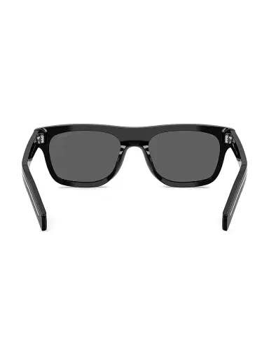 Prada Men's 55MM Pillow Sunglasses - Black | Thumbnail 4
