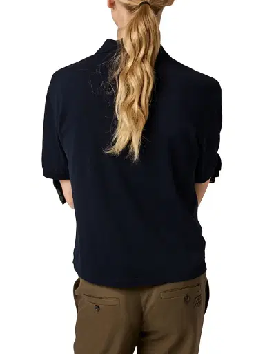 Miu Miu Women's Cotton Piqué Polo Shirt | Thumbnail 3 Miu Miu Women's Cotton Piqué Polo Shirt | Thumbnail 3