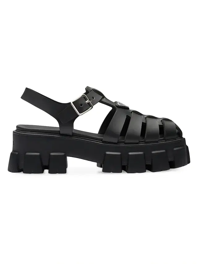 Prada Women's Foam Rubber Sandals - Black
