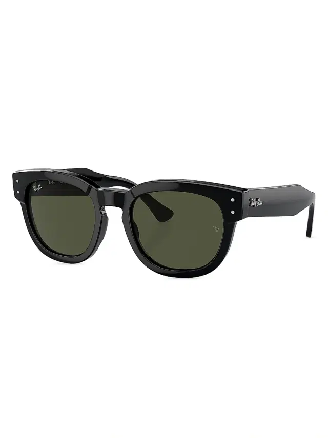 Ray-Ban Men's RB0298s 53MM Mega Hawkeye Square Sunglasses - Black Dark Green