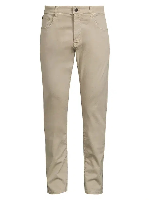 PT Torino Men's Soft-Stretch 5-Pocket Pants - Taupe Grey