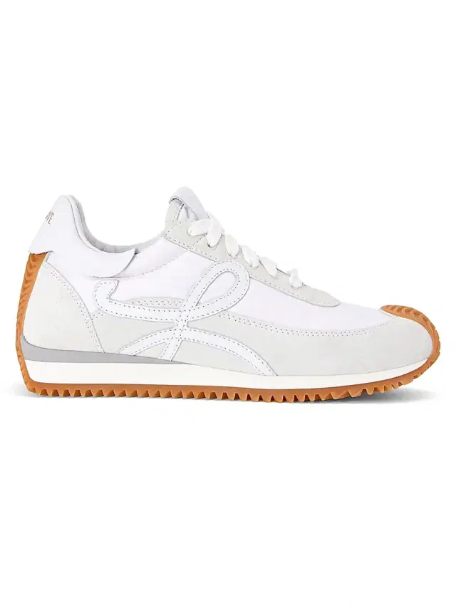 LOEWE Men's Flow Runner Monogram Logo Sneakers - White