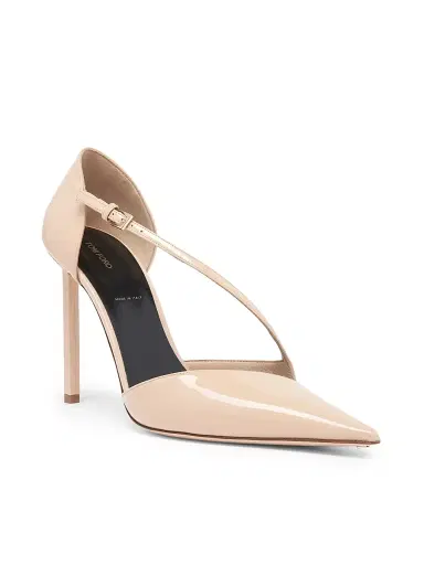 Tom Ford Women's 105MM Leather Queen Anne Pumps - Beige - Size 12 | Thumbnail 3 Tom Ford Women's 105MM Leather Queen Anne Pumps - Beige - Size 12 | Thumbnail 3
