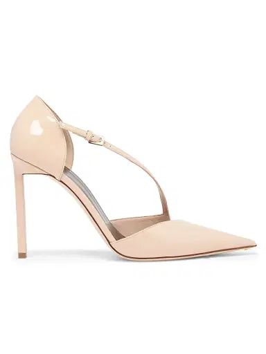 Tom Ford Women's 105MM Leather Queen Anne Pumps - Beige - Size 12 | Thumbnail 1 Tom Ford Women's 105MM Leather Queen Anne Pumps - Beige - Size 12 | Thumbnail 1