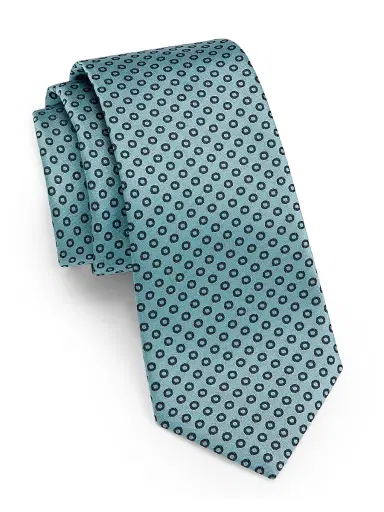 Giorgio Armani Men's Geometric Silk Tie | Thumbnail 1