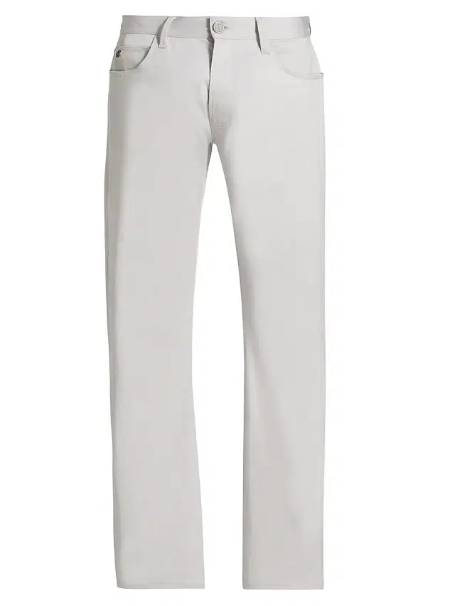Giorgio Armani Men's 5-Pocket Straight Jeans - White