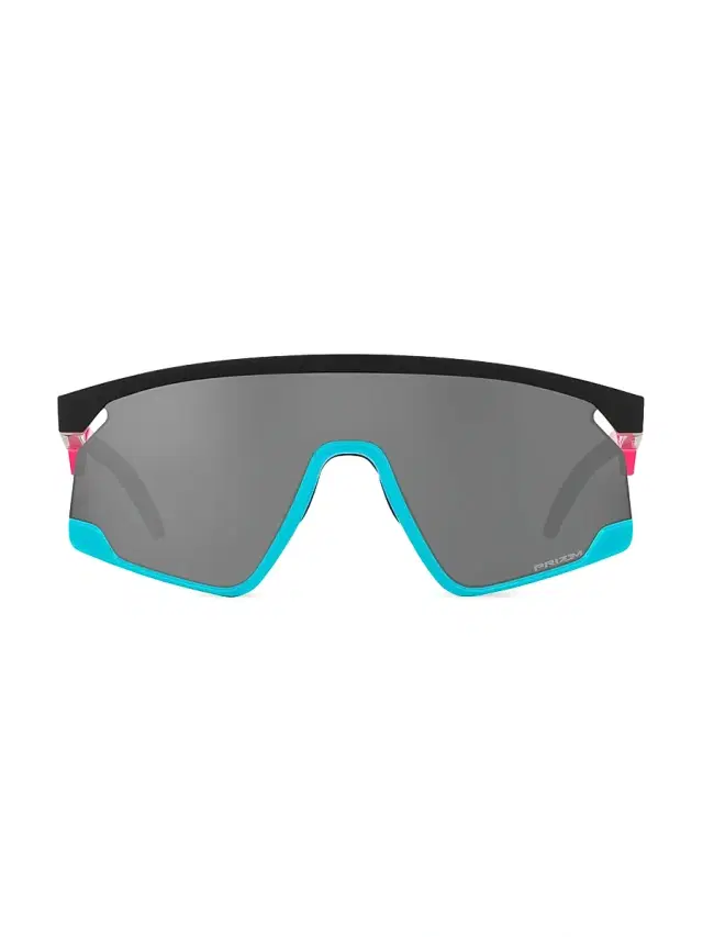 Oakley Men's BXTR Prism Rectangular Shield Sunglasses - Black Blue Pink Grey