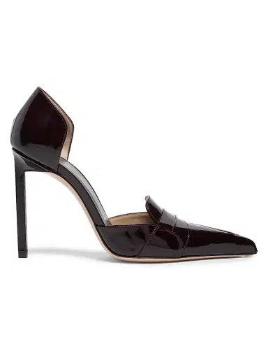Tom Ford Women's 105MM Patent Leather D'Orsay Pumps - Black - Size 10 | Thumbnail 1