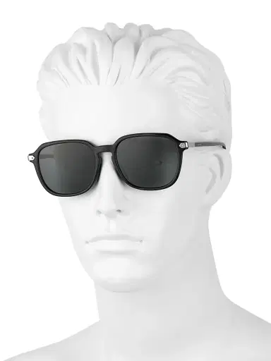 Coach Men's HC8383U 55MM Semi-Metal Sunglasses - Black | Thumbnail 4