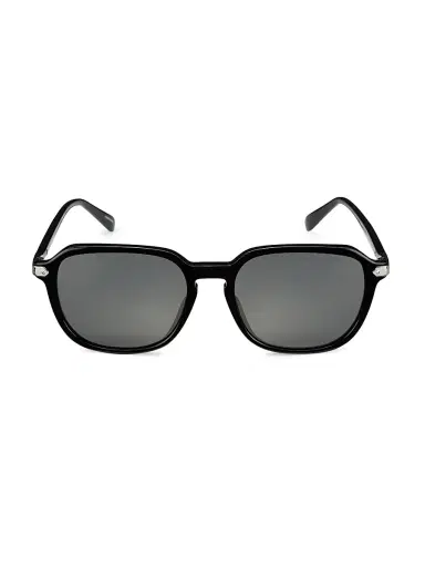 Coach Men's HC8383U 55MM Semi-Metal Sunglasses - Black | Thumbnail 1