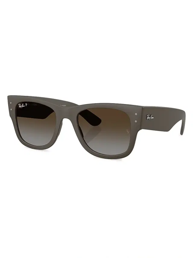 Ray-Ban Men's 0RB4840S 52MM Square Sunglasses - Brown