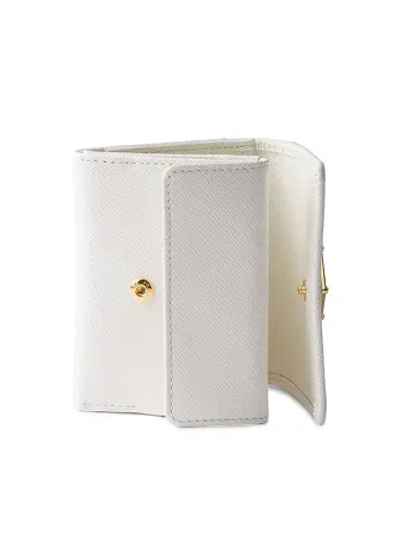 Prada Women's Saffiano Leather Wallet - White | Thumbnail 4 Prada Women's Saffiano Leather Wallet - White | Thumbnail 4