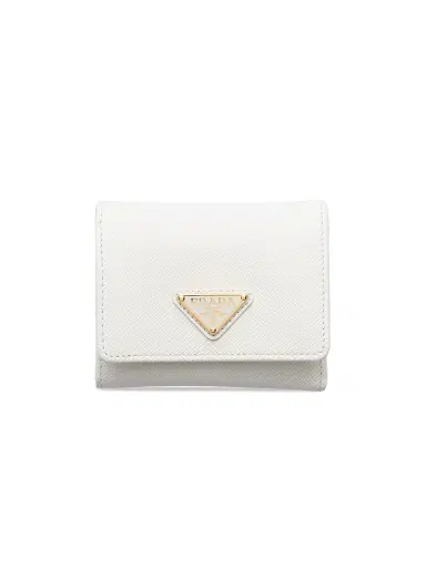 Prada Women's Saffiano Leather Wallet - White | Thumbnail 1 Prada Women's Saffiano Leather Wallet - White | Thumbnail 1