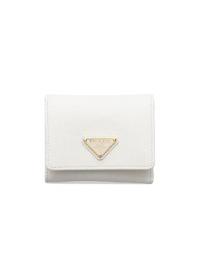Prada Women's  Saffiano Leather Wallet - White