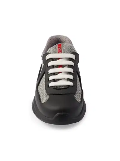 Prada Women's America's Cup Soft Rubber and Bike Fabric Sneakers - Black - Size 10 | Thumbnail 5