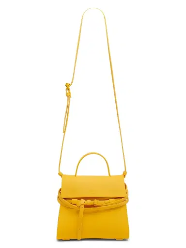 Moschino Women's Tie Me Top Handle Bag - Yellow | Thumbnail 5 Moschino Women's Tie Me Top Handle Bag - Yellow | Thumbnail 5