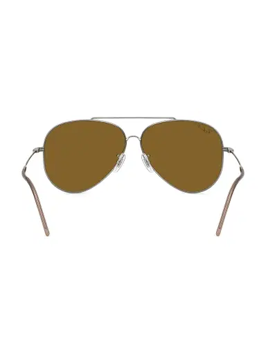 Ray-Ban Men's RBR0101S 59MM Reverse Aviator Sunglasses - Dark Brown | Thumbnail 4