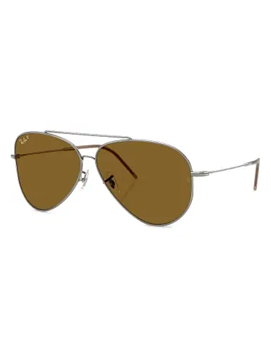 Ray-Ban Men's RBR0101S 59MM Reverse Aviator Sunglasses - Dark Brown | Thumbnail 1