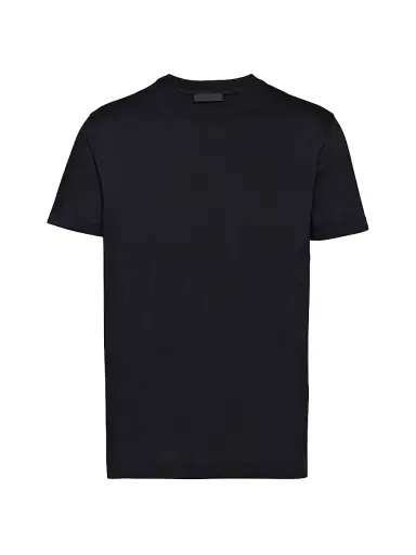 Prada Men's Three Pack Cotton Jersey T-Shirts - Black | Thumbnail 1